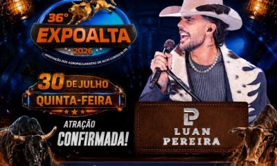 Luan Pereira é confirmado na 36ª Expoalta 2026 em Alta Floresta d’Oeste