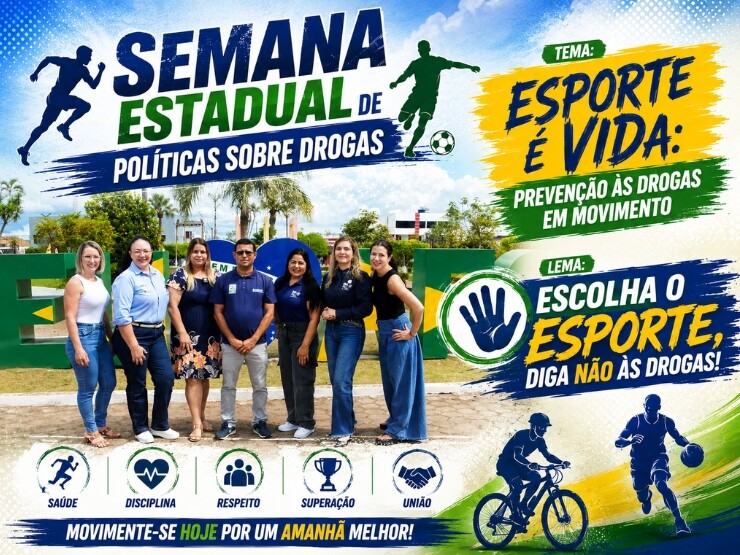 Esporte e Vida: Campanha Estadual reforça a prevenção e o combate às drogas através do esporte