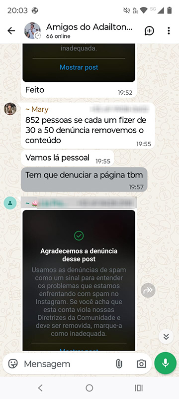 Página "Cacoal Conservador" no Instagram, derrubada por comissionados do Governo, volta ao ar por decisão judicial