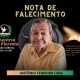 A Funerária Alta Floresta comunica o falecimento do Senhor Antônio Ferreira Lima