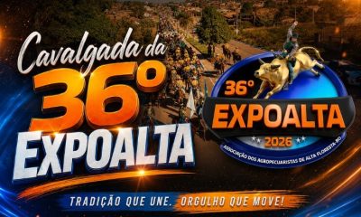 Cavalgada da 36º Expoalta 2026 de Alta Floresta D´Oeste Ro