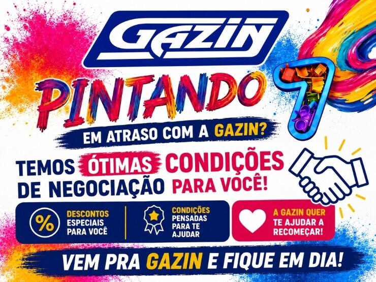 🎨 Pintando o 7 Gazin: negocie suas parcelas e fique em dia!