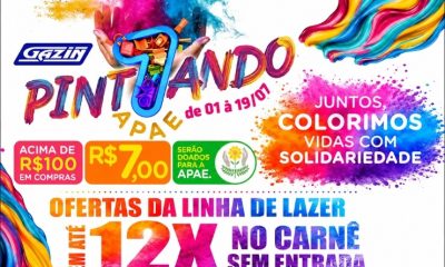 Promoção Pintando 7 na Gazin válidas até dia 19 de julho, confira!
