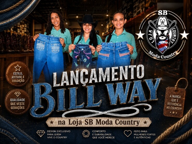 SB Moda Country apresenta lançamento da Bill Way em Alta Floresta D'Oeste