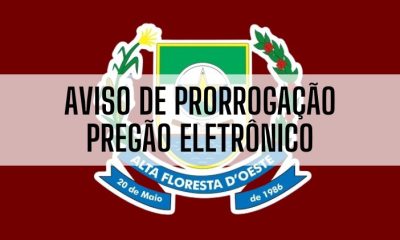Aviso de prorrogação licitação pregão eletrônico n 35-2026 – registro de preço