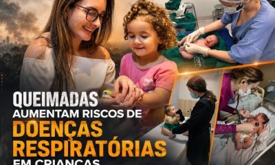 Queimadas aumentam riscos de doenças respiratórias em crianças, alerta pediatra