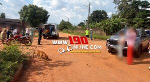 Alta floresta – Colisão entre carro e motocicleta deixa mulher ferida em cruzamento